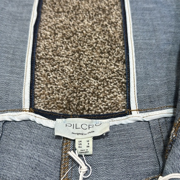 Pilcro by Anthropologie Modern Sportsuit romper denim jumpsuit size 6 women’s - Picture 11 of 16